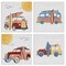 Stupell Industries Beach Surf Vehicles 4 pc Canvas Wall Art Set Design by Carrie Cantwell